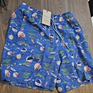 New VHTF Peter millar happy Gilmore golf swim trunks size large youth boy